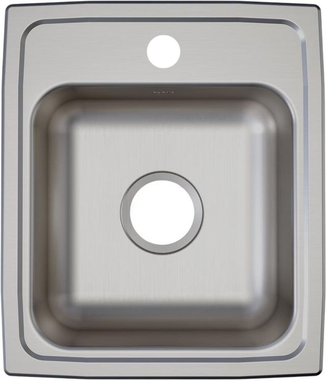 Elkay Lustertone® Classic Lustrous Satin 15" x 17-1/2" x 6-1/2" 1-Hole Single Bowl Drop-In ADA Sink-1