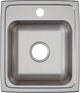 Elkay Lustertone® Classic Lustrous Satin 15" x 17-1/2" x 6-1/2" 1-Hole Single Bowl Drop-In ADA Sink-1
