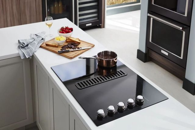 KitchenAid® 30" Stainless Steel Electric Downdraft Cooktop-4