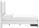 Signature Design by Ashley® Mollviney White Youth Full Storage Panel Bed-3