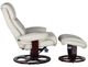 BarcaLounger® Dawson Roman Ivory Swivel Reclining Pedestal Chair and Ottoman Set-2
