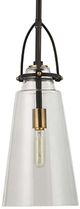 Uttermost® Saugus Antique Brass/Black 1-Light Pendant-4