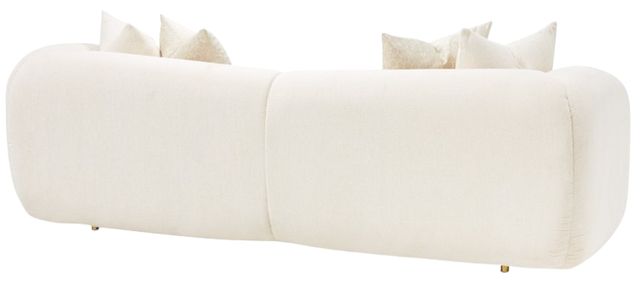 Michael Amini® Sassani Crepe/Gold Sofa-4