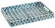 A & B Home Blue/White Rectangular Large Decorative Tray-0