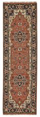Feizy Ustad Dark Red/Black 2'6" x 8' Runner Rug-0