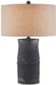Currey & Company Croft Charcoal/Natural Table Lamp-0
