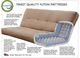 Kodiak Furniture Lexington Taxi Woodsmoke/Weathered Brown Full Storage Futon with Mattress -2