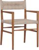 Four Hands Lomas Wicker/Wooden Outdoor Dining Arm Chair-0