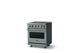 Viking® 5 Series 30" Novembery Sky Pro Style Induction Range with Brushed Brass Trim-2