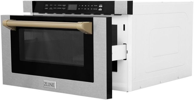 ZLINE Autograph Edition 1.2 Cu. Ft. Satin Stainless Steel Microwave Drawer-2