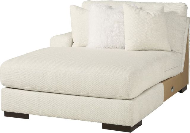 Signature Design by Ashley® Zada 2-Piece Ivory Left-Arm Facing Sofa Sectional and Chaise-2