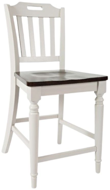 Jofran Inc. Orchard Park 6-Piece Dark Brown/Light Gray Counter Dining Set-3
