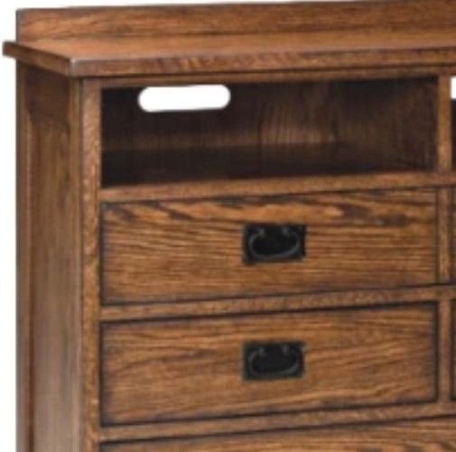 Intercon Oak Park Mission 5-Drawer Media Chest-2