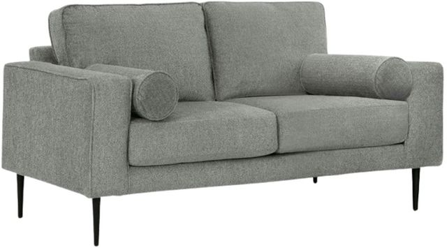 Signature Design by Ashley® Hazela Charcoal Loveseat-0