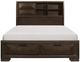 Mazin Furniture Chesky Warm Espresso Eastern King Bed-0