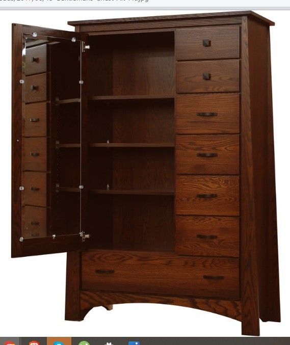 Wolfcraft Furniture Unity Brown Gentleman’s Chest-1