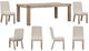 Magnussen Home® Ainsley 7-Piece Cerused Khaki Dining Table Set-0