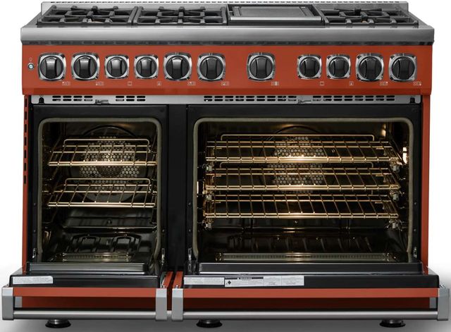 Viking® 7 Series 48'' Spiced Cider Pro Style Dual Fuel Range with Griddle-1