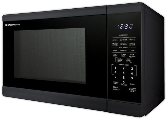 Sharp® 1.4 Cu. Ft. Black Countertop Microwave-4