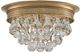 Currey & Company Worthing Antique Brass Flush Mount Lighting-1