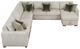 Homelegance® Isla 5-Piece Sage Sand Sectional with Reversible Chaise and Pull-out Bed-3
