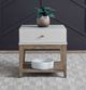 Liberty Furniture Berkley Square Linen End Table with Khaki Base-1