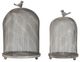 A & B Home Antique Gray Candle Holder-1