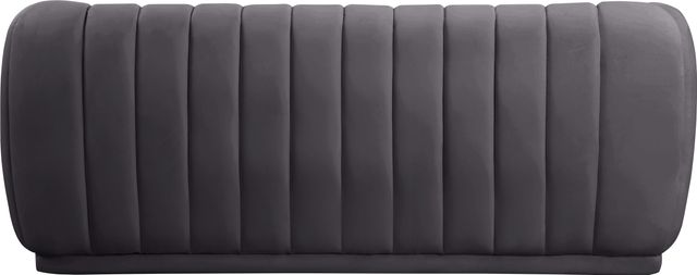 Meridian Furniture Dixie Grey Velvet Sofa-1
