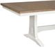 Magnussen Home® Kingston Cerused Nutmeg Trestle Dining Table with Whisper White Base-5