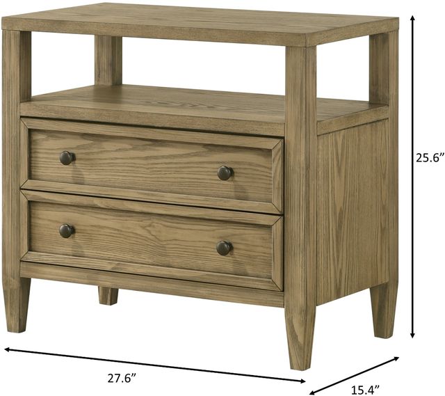 Crown Mark Sienna Natural Nightstand-2