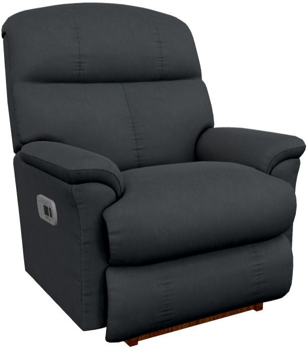 La-Z-Boy® Reed Blueberry Leather Power Rocking Recliner with Headrest-0