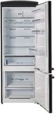 Unique® Appliances Classic Retro 28" 17 Cu. Ft. Matte Black Counter Depth Bottom Freezer Refrigerator-1