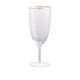 A & B Home Felicity 3" Glass Bubble-Stem Goblet -0