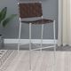 Coaster® Adelaide Brown/Chrome Bar Stool-1