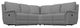 La-Z-Boy® Rigby 3-Piece Stonewash Curved Manual Reclining Sectional-0