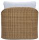 TOV Furniture Axel Blue/Brown Aluminum/Boucle/Wicker Outdoor Lounge Chair-3