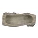 A & B Home Nickel Log Planter with Mushroom-4