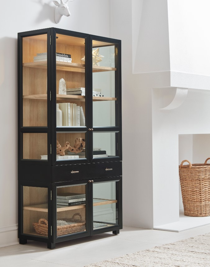 A.R.T. Furniture® Frame Black/Chesnut Display Cabinet | Fischer