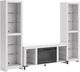 Signature Design by Ashley® Brollevi 3-Piece White Entertainment Center-0