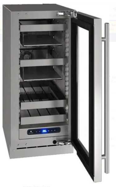 U-Line® Stainless Steel 18" Undercounter Beverage Center-2