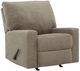 Benchcraft® Newellen Hemp Manual Rocker Recliner-0