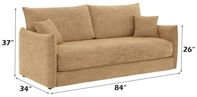 ACME Furniture Cadie Mocha Sleeper Sofa with 2 Pillows-2