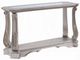 ACME Furniture Northville Glass Top Sofa Table with Antique Silver Base-0