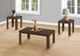 Monarch Specialties Inc. 3 Piece Walnut Table Set-3