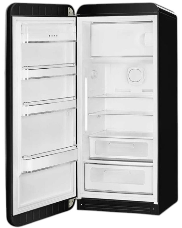 Smeg 50's Retro Style 9.9 Cu. Ft. Black Compact Refrigerator-1