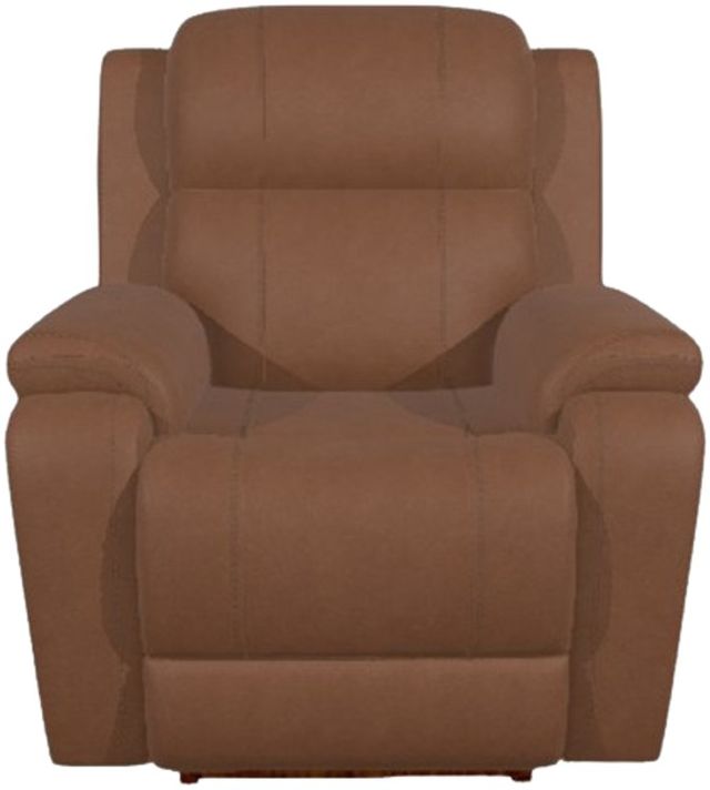 La-Z-Boy® Dorian Mocha Leather Power Rocking Recliner with Headrest and Lumbar-1