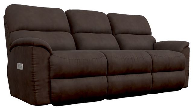La-Z-Boy® Brooks Godiva Power Reclining Sofa with Headrest and Lumbar-0