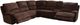 Cheers by Man Wah 6-Piece Cozy Chocolate Power Reclining Sectional-1