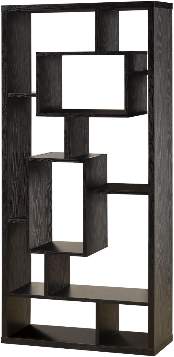 Coaster® Linbrook Black Oak 10-Shelf Bookcase | Midwest Coaster® Linbrook Black Oak 10-Shelf Bookcase | Midwest