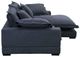Moe's Home Collection Daydream 2-Piece Slate Blue L-Shaped Sectional Sofa and Chaise-2